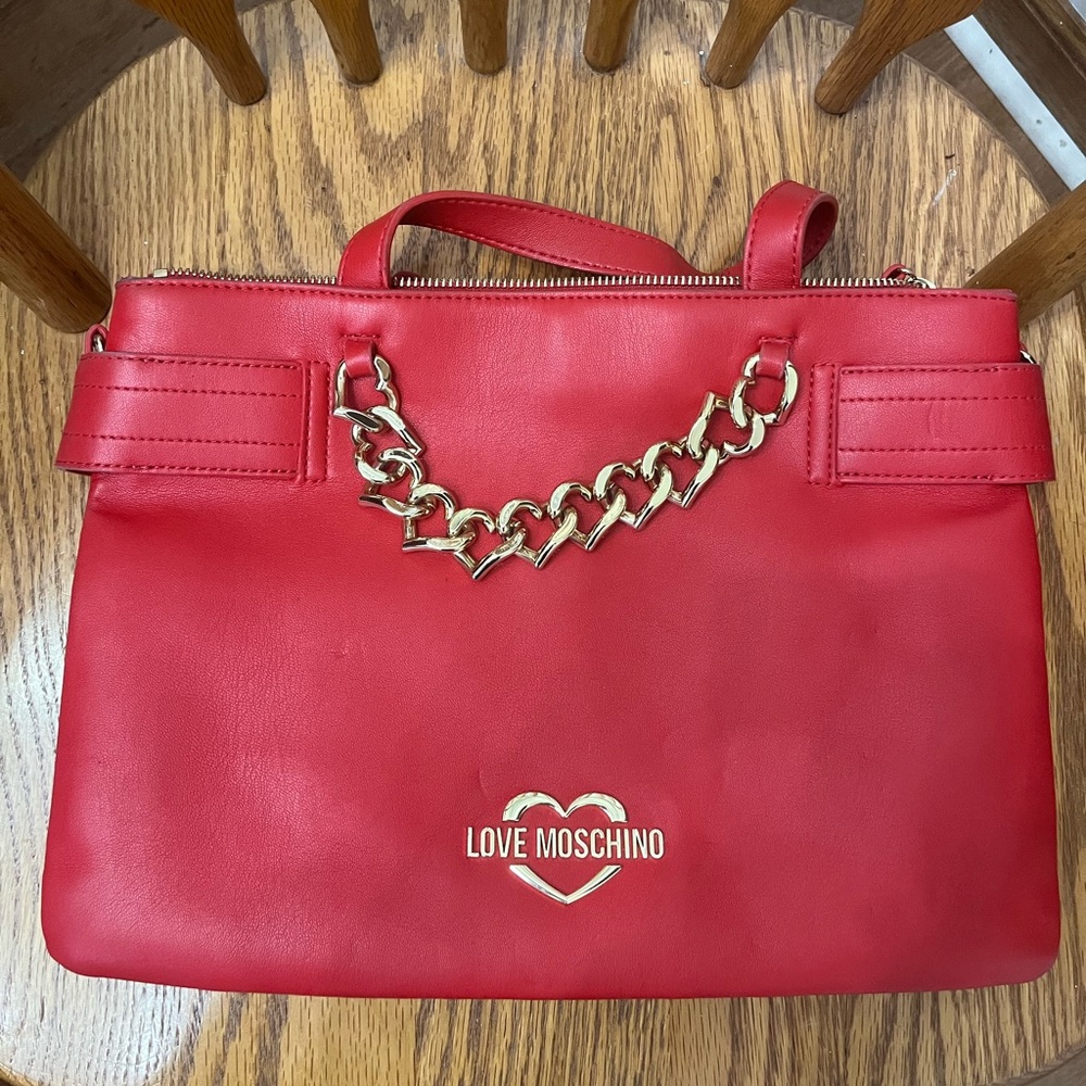 Love Moschino Red Chain Bag